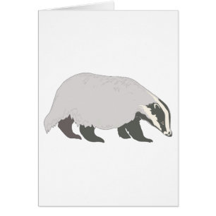 honey badger hälsningskort