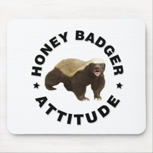 Honey badger har inställning musmatta