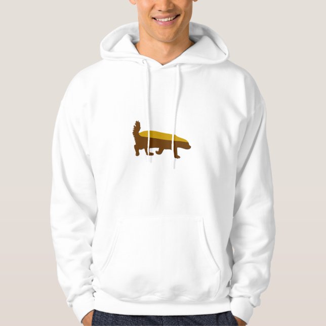 honey badger hoodie (Framsida)