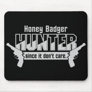 Honey badger Hunter mousepad Musmatta