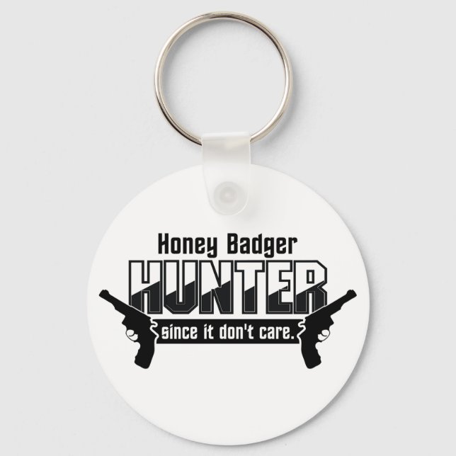Honey badger Hunter nyckelring (Framsida)