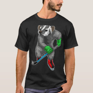 Honey badger Ice hockey ishockey ishockey T Shirt
