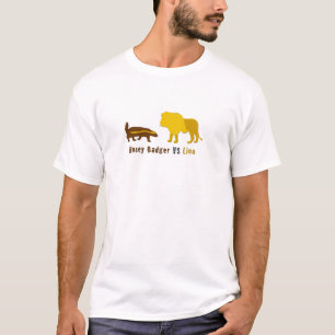 honey badger jämfört med lejonare tee