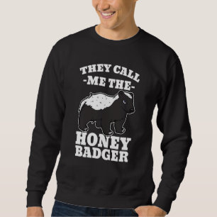 Honey badger Klo Weasel Wolverines Carnivora Id. Lång Ärmad Tröja