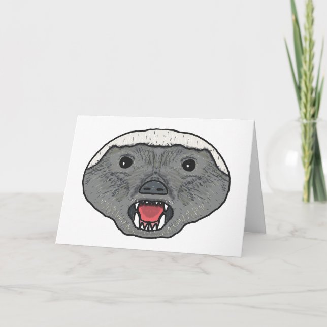 Honey badger kort (Framsida)