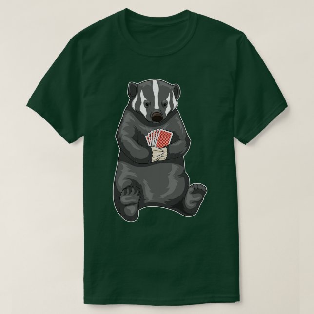 Honey badger-kort t shirt (Design framsida)