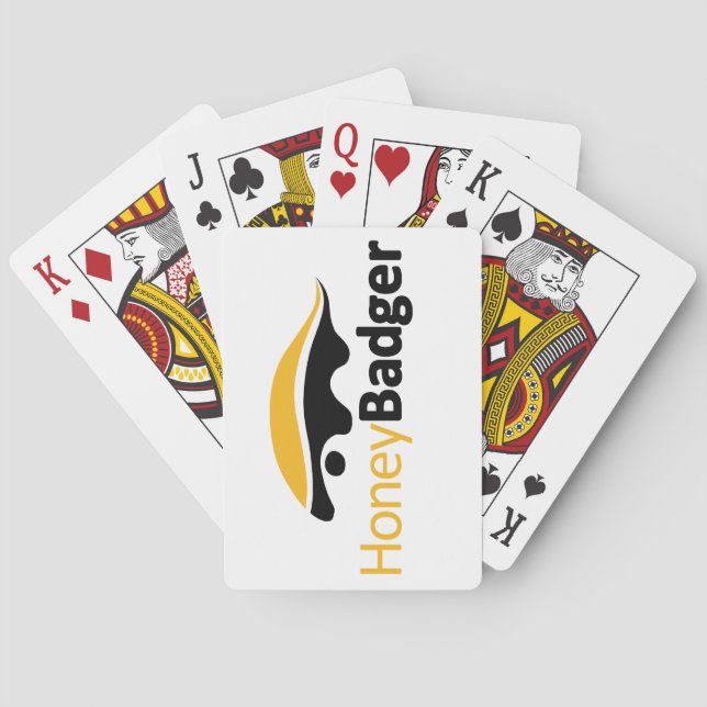 Honey badger Logotyp Casinokort (Baksidan)