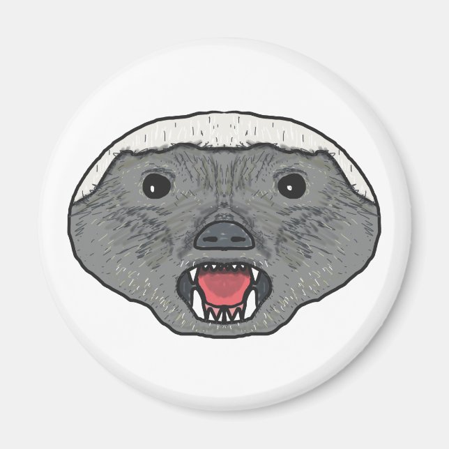Honey badger magnet (Framsidan)