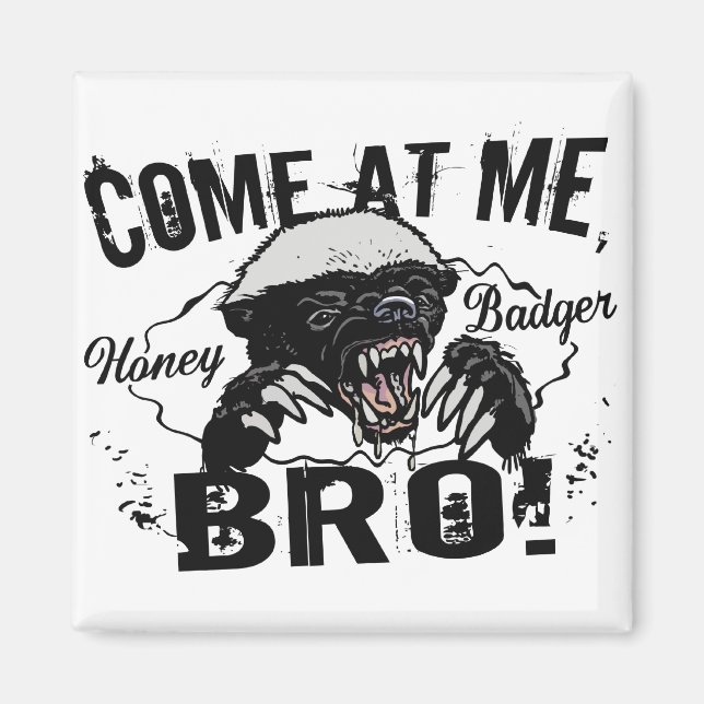 Honey badger magnet (Framsidan)