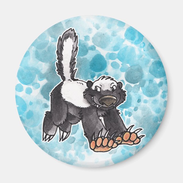 Honey badger magnet (Framsidan)