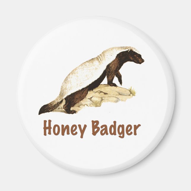 Honey badger magnet (Framsidan)