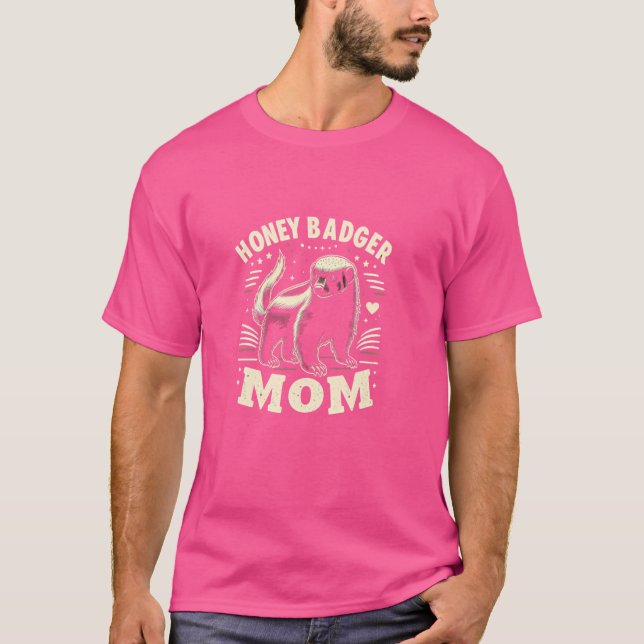 Honey badger Mamma Shirt Honey badger Älskare honu T Shirt (Framsida)