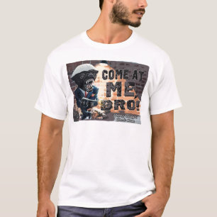 Honey badger med maskingeväret tee shirt