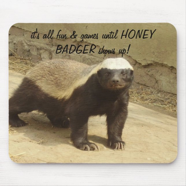 HONEY BADGER MOUSEPAD MUSMATTA (Framsidan)