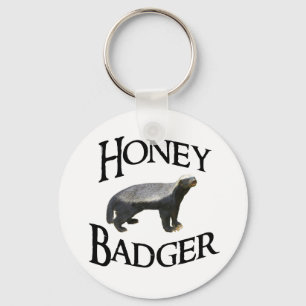 Honey badger nyckelring