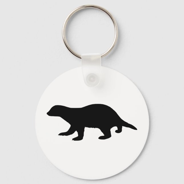 Honey badger nyckelring (Framsida)