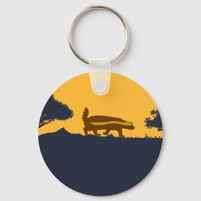 honey badger nyckelring (Framsida)