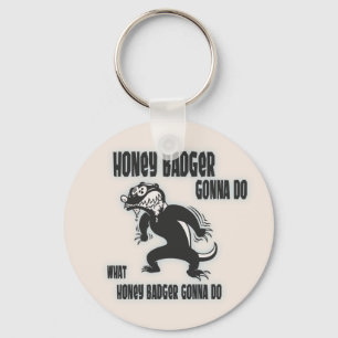 Honey badger nyckelring