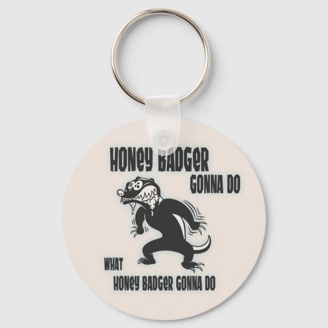 Honey badger nyckelring (Framsida)