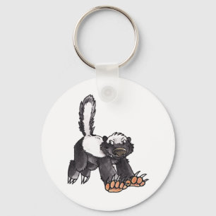 Honey badger nyckelring