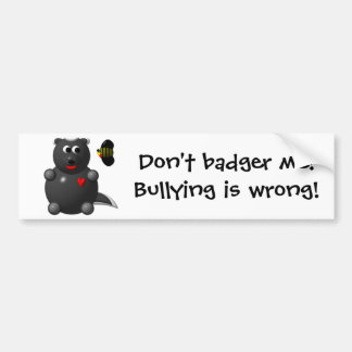 Honey badger och honungsbin bildekal