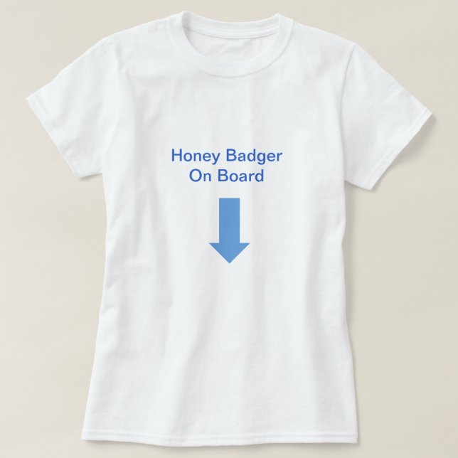 Honey badger ombord t-shirt (Design framsida)