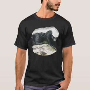Honey badger på en Wood stubbet-skjorta T-shirt