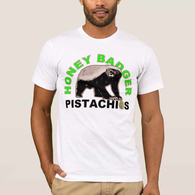 honey badger pistachios tröja (Framsida)