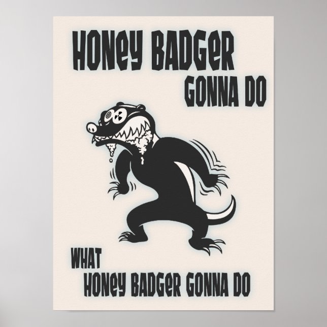 Honey badger poster (Framsidan)