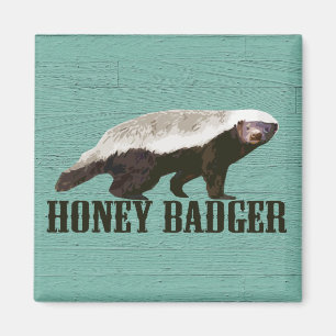 Honey badger profilerar beskådar magnet