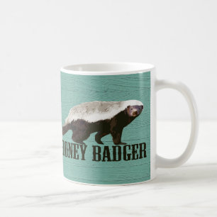 Honey badger-profilvy kaffemugg