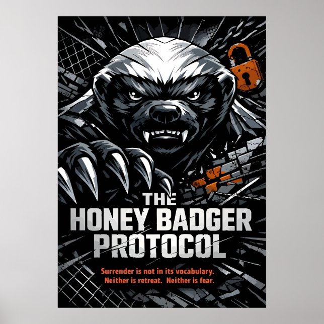 Honey Badger Protocol Poster (Framsidan)