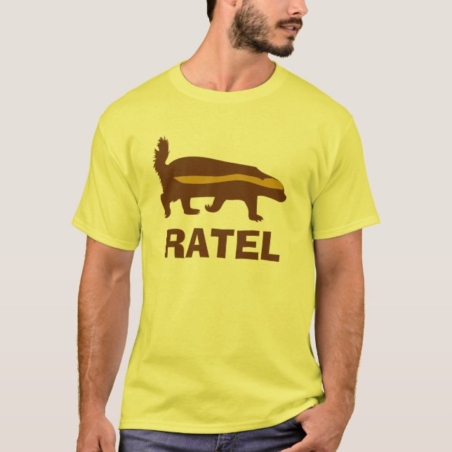 Honey badger Ratel T Shirt (Framsida)