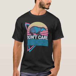 Honey badger Retro bryr sig inte T Shirt
