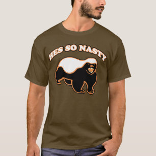 Honey badger: så otäcka hes tee shirt