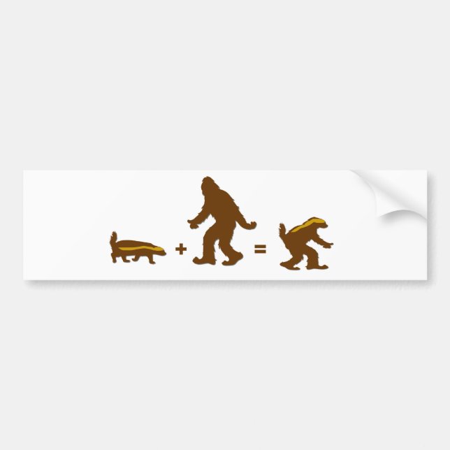 Honey badger Sasquatch Hybrid Bildekal (Framsidan)