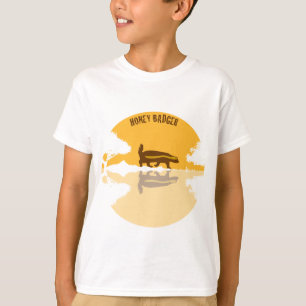 honey badger solnedgång tee