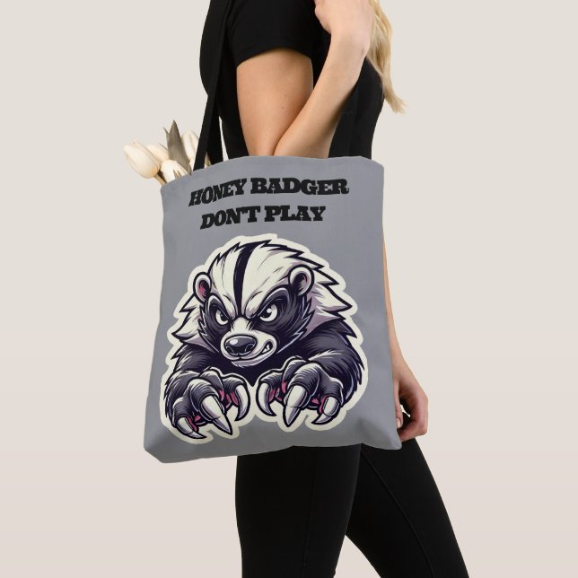 Honey badger Spela inte Tygkasse (Närbild)