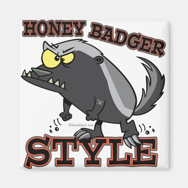 HONEY BADGER STIL MAGNET (Framsidan)