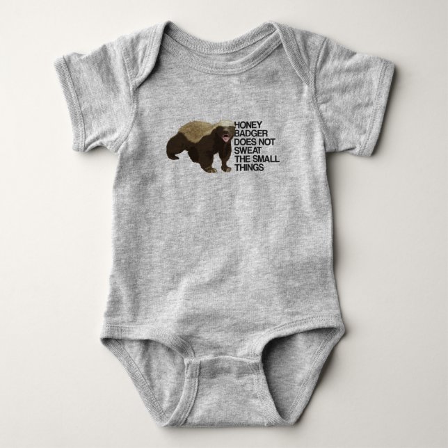 Honey badger svettas inte de små sakerna tee (Framsida)