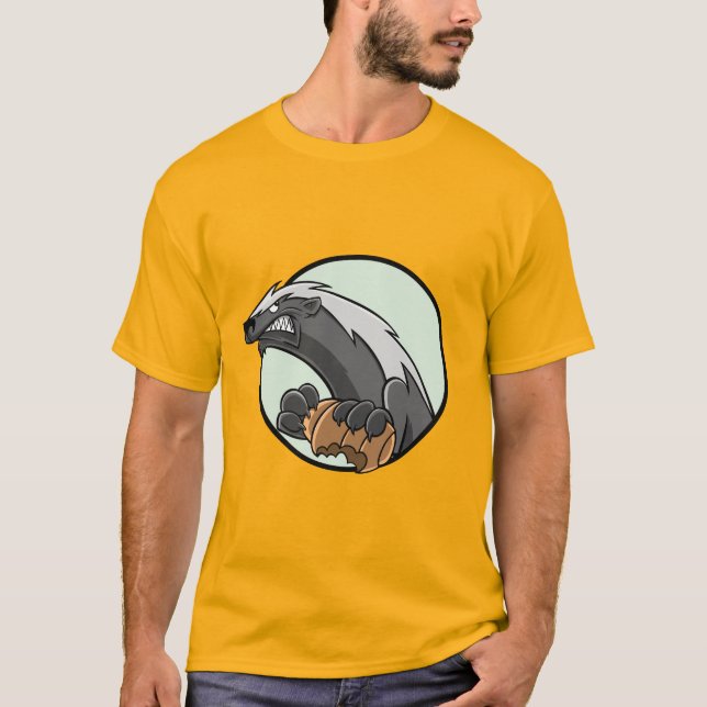 Honey badger t shirt (Framsida)