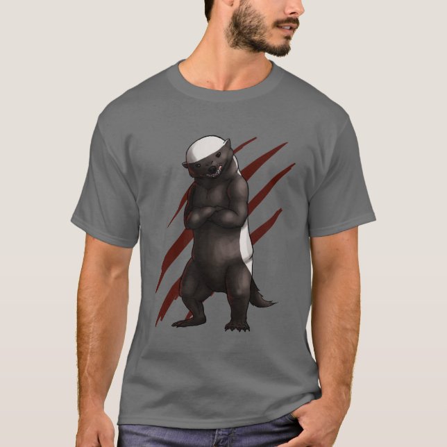 Honey badger tee shirt (Framsida)