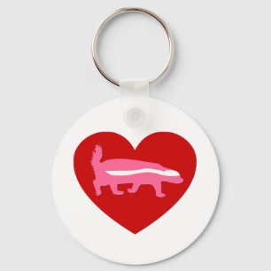 honey badger valentin nyckelring