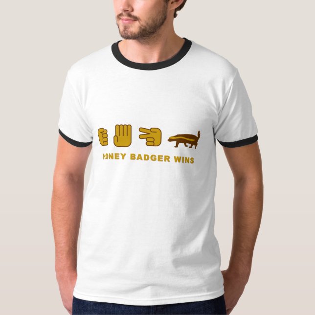 honey badger vinner t-shirt (Framsida)