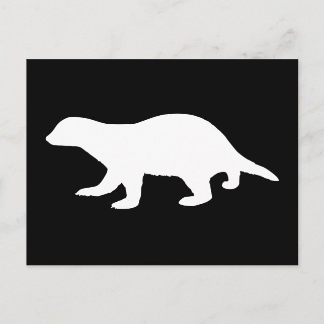 Honey badger vykort (Framsida)