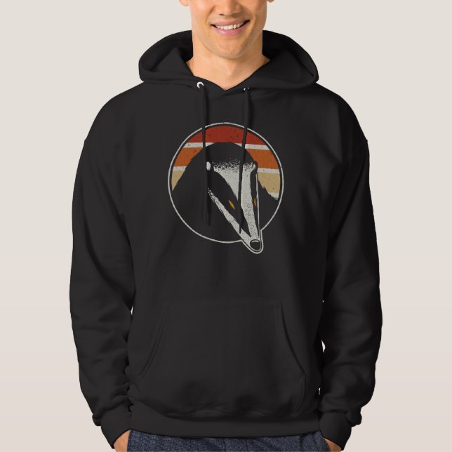 Honey Badger  Wildlife Animal Ratel  1 Hoodie (Framsida)