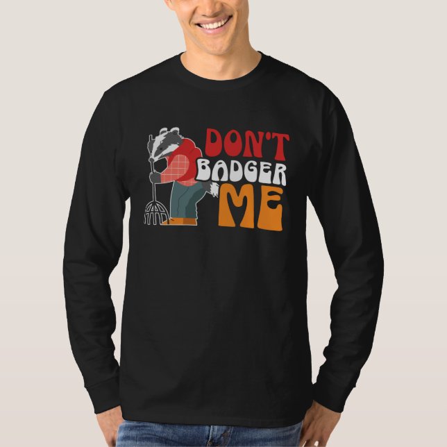 Honey Badger  Wildlife Animal Ratel T Shirt (Framsida)