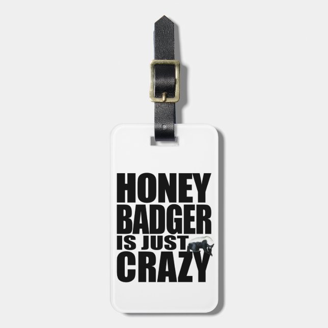 Honey badgerbagagemärkre bagagebricka (Vertikal Framsida)