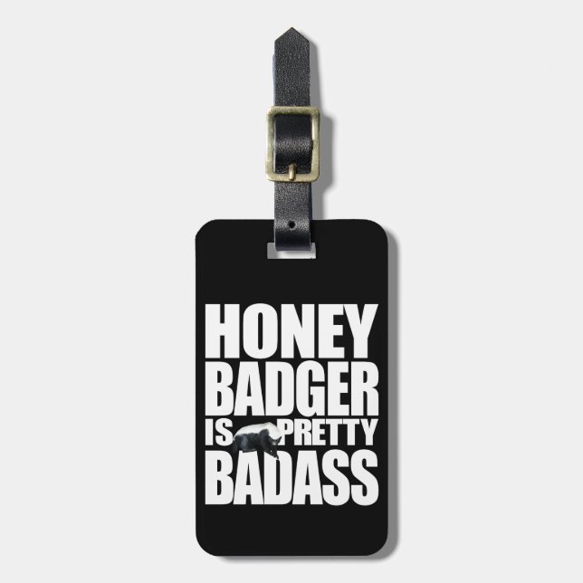 Honey badgerbagagemärkre bagagebricka (Vertikal Framsida)