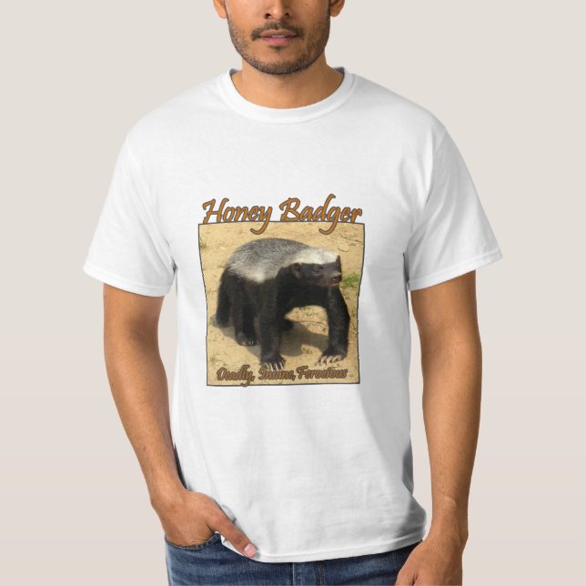 Honey badgerfaktumutslagsplats tee (Framsida)